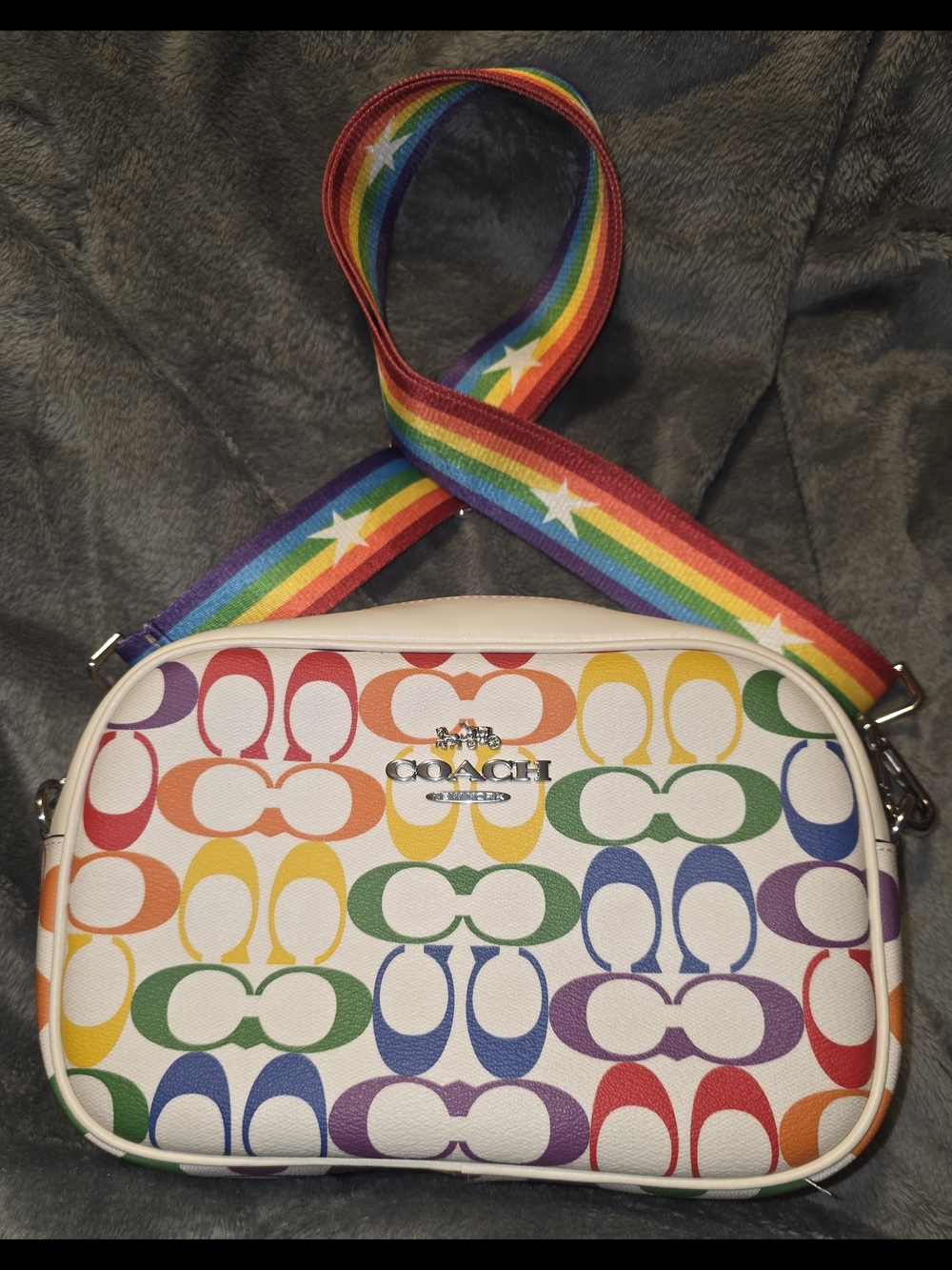 NWOT Coach Rainbow Signature Crossbody Bag - Limited Edition